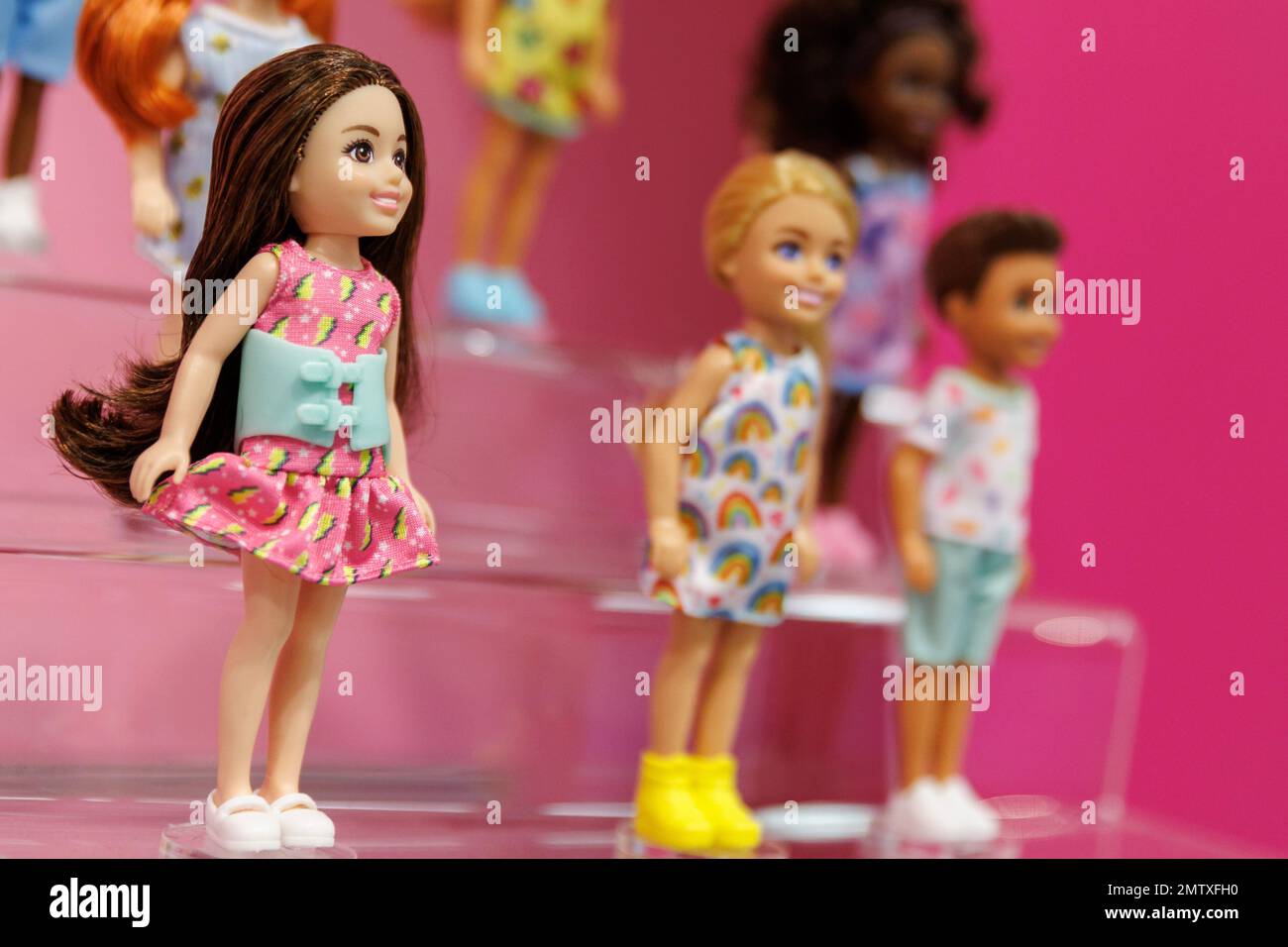 Nuremberg, Germany. 01st Feb, 2023. A Chelsea Barbie doll with