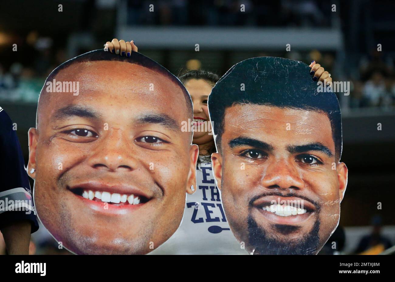 FILE In this Jan. 15, 2017, file photo, a Dallas Cowboys fans holds