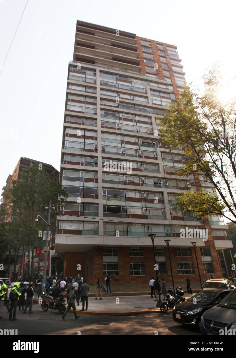 The apartment building where Damaso Lopez, nicknamed "El Licenciado