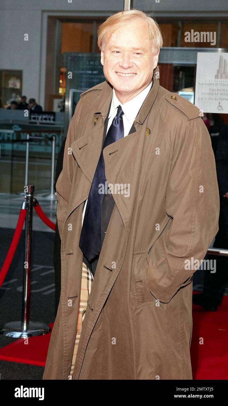 Chris Matthews host of “Hardball with Chris Matthews” attending the