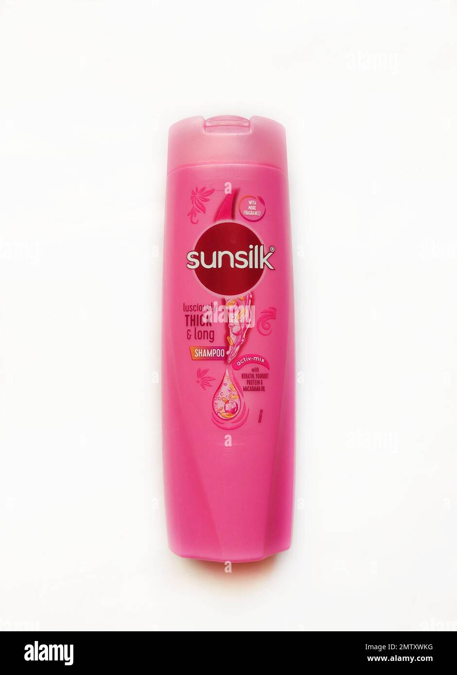Sunsilk Lusciously Thick and Long Shampoo in isolated background Stock