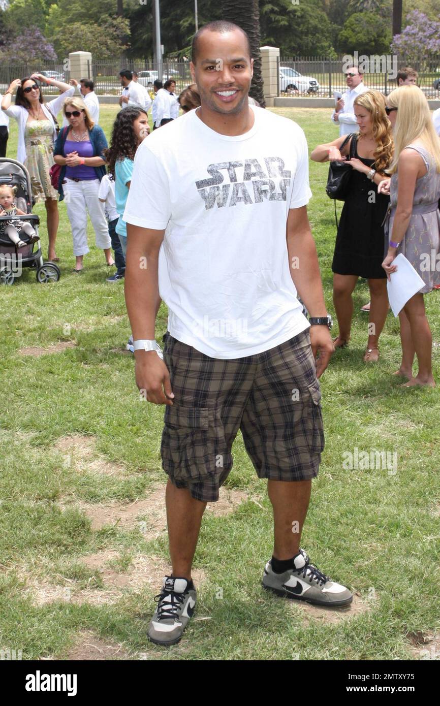 Donald Faison arrives to Wadsworth Great Lawn for the Disney-sponsored 21st Annual A Time For Heroes Celebrity Picnic, benefitting the Elizabeth Glaser Pediatric Aids Foundation. Los Angeles, CA. 06/13/10. . Stock Photo