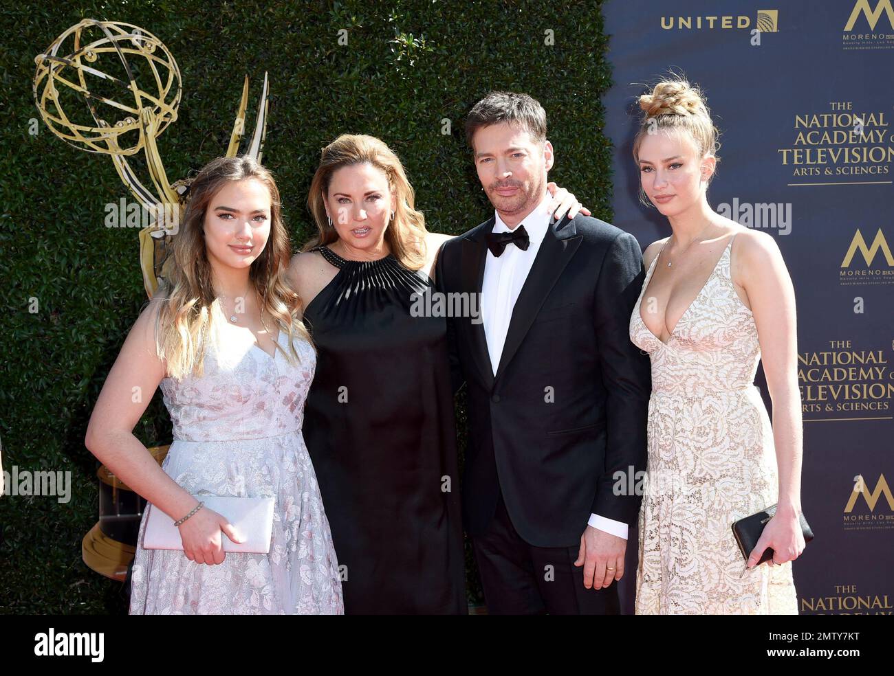 Charlotte Connick, from left, Jill Goodacre, Harry Connick Jr, and