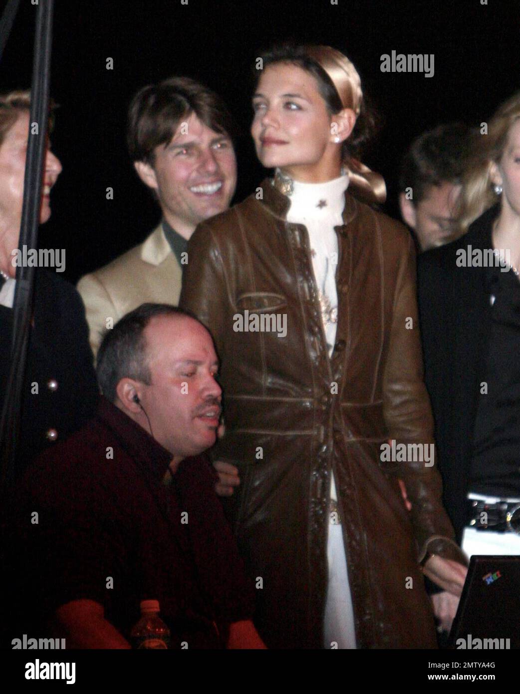Tom Cruise and wife Katie Holmes watch Jlo and Marc Anthony perform at