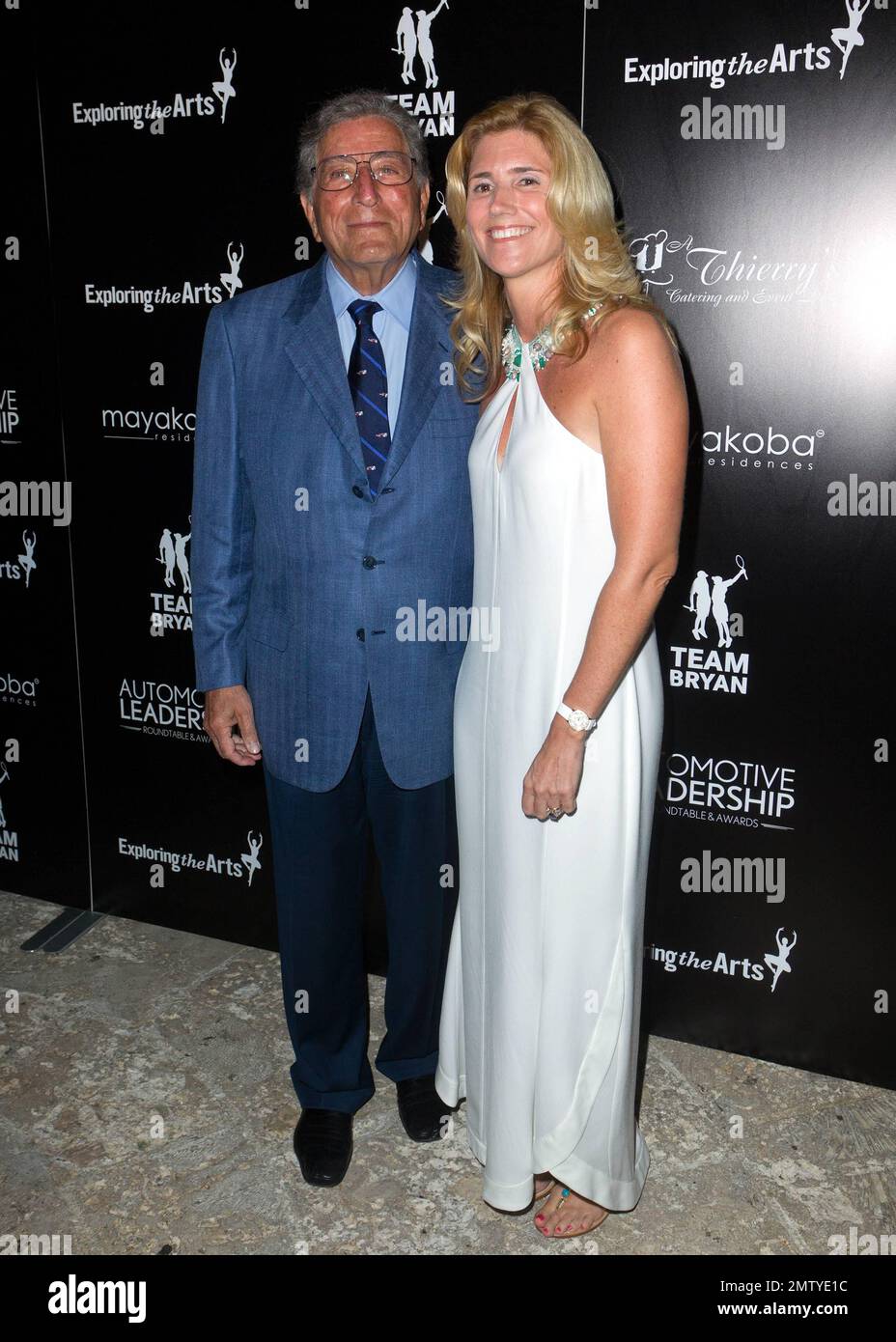 Tony Bennett and wife Patricia Beech at Tony Bennett's All Star Tennis