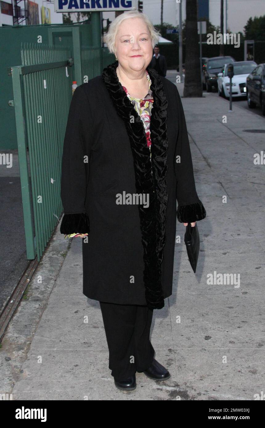 Kathy Kinney arrives at Hollywood Palladium to attend 'The Trevor Live: An Evening Benefiting The Trevor Project'.  The Trevor Project aims to give youth nationwide 'life-saving and life-affirming resources' including a 24-hour hotline and a digital community to help reduce youth suicide. Los Angeles, CA. 12/05/10. Stock Photo