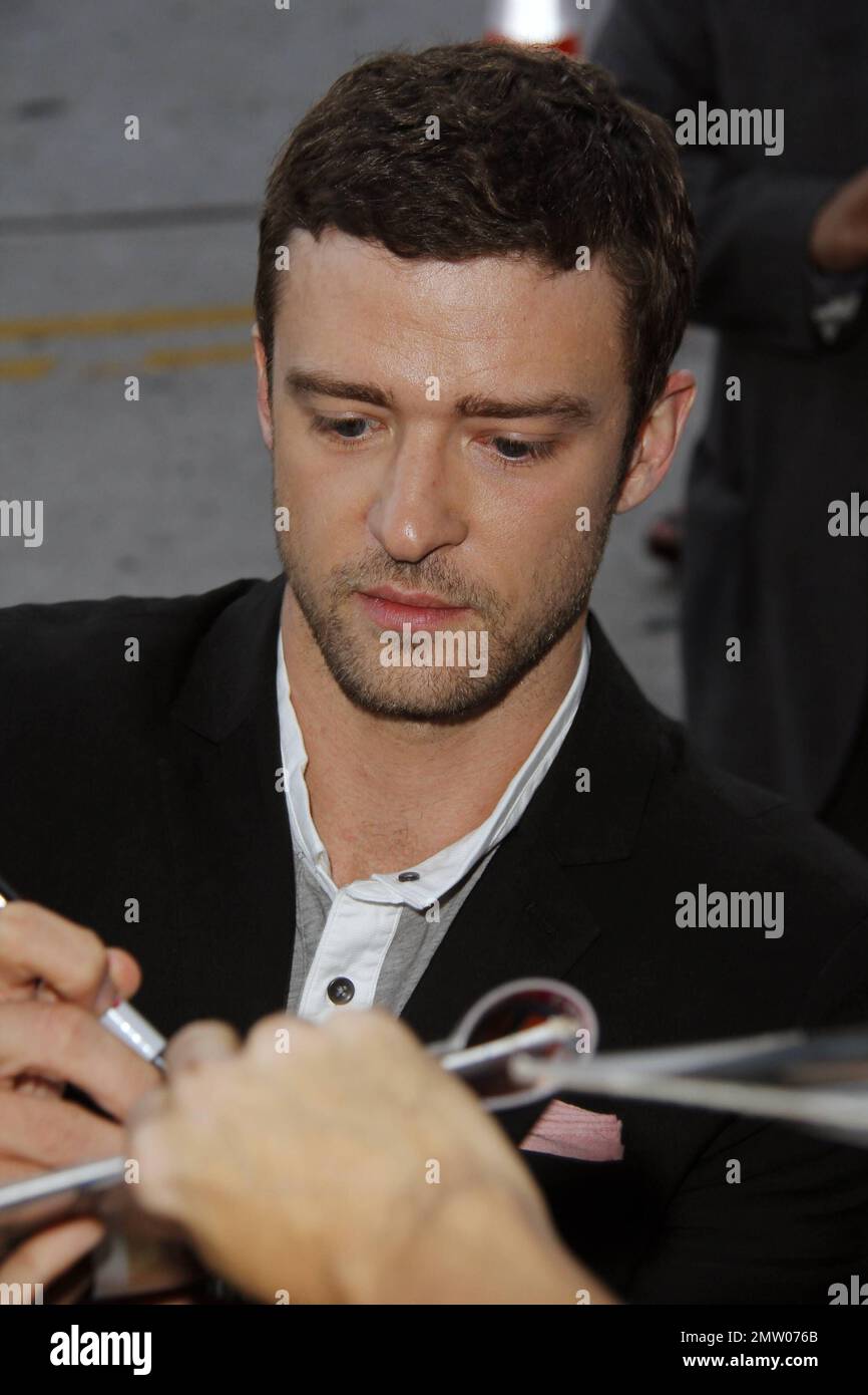 Justin Timberlake at the premiere of 'The Trouble with the Curve' at Mann's Village Theatre in Westwood, CA. 19th September 2012. Stock Photo