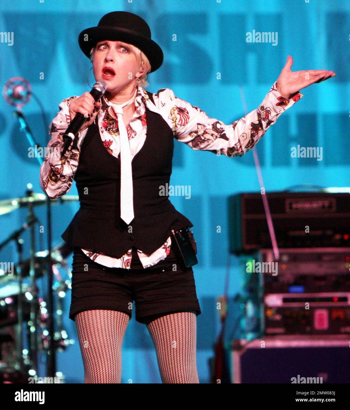 Carson Cressley hosts the True Colors Concert event at the Bank Atlantic Center featuring Cyndi