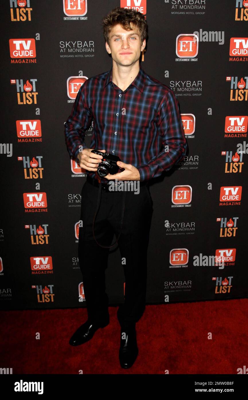 Actor Keegan Allen arriving at TV Guide Magazine's Annual Hot List Party at SkyBar at the Mondrian Los Angeles. West Hollywood, CA. 12th November 2012. Stock Photo