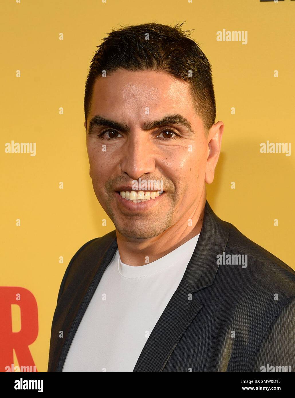 Eddie “Piolin” Sotelo arrives at the Los Angeles premiere of “How to Be