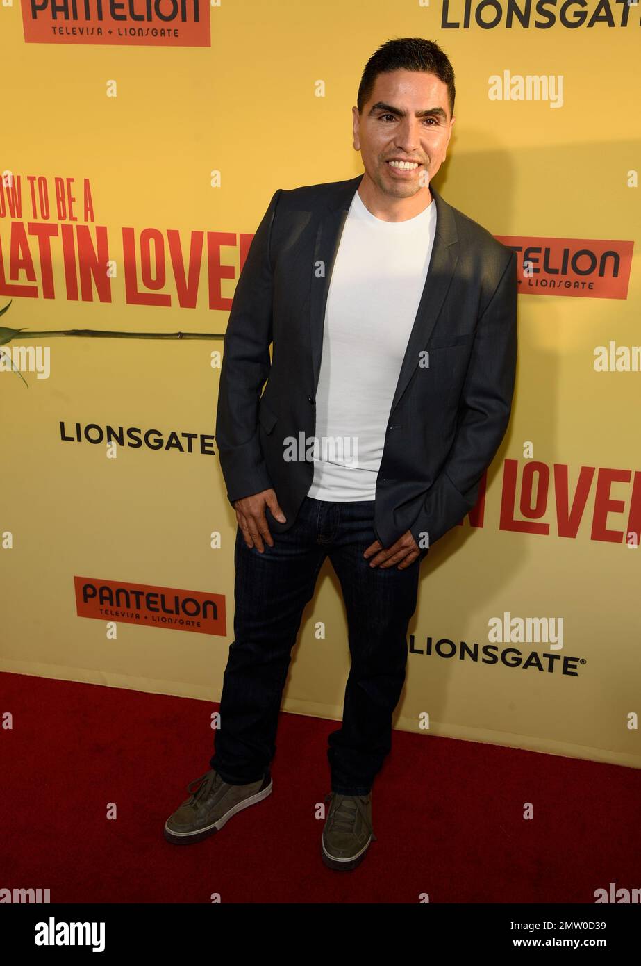 Eddie “Piolin” Sotelo arrives at the Los Angeles premiere of “How to Be