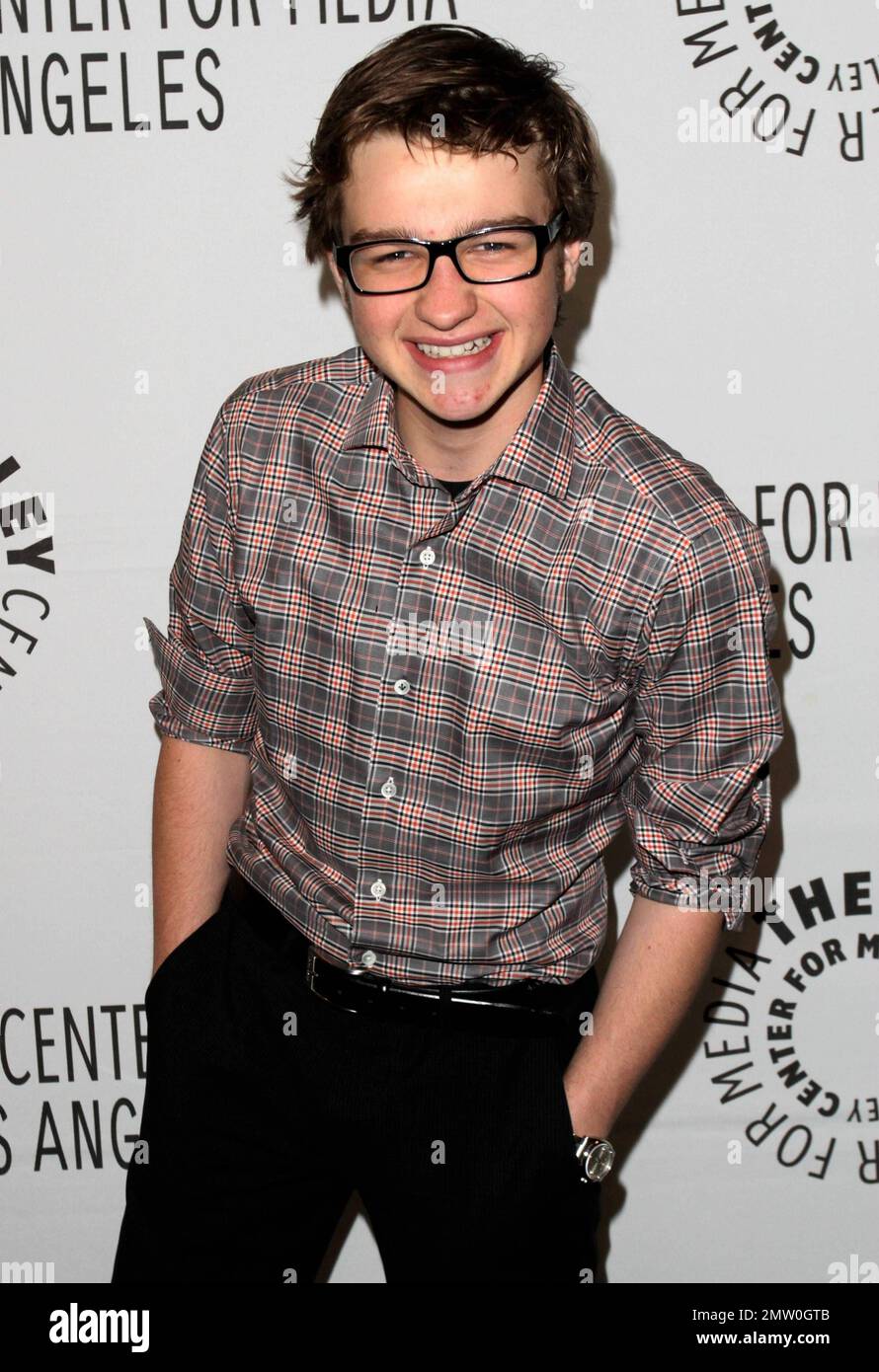 Actor Angus T. Jones arrives at Paleyfest 2012 for the 