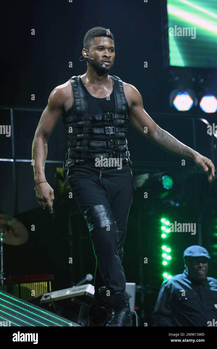 Usher performs live in concert at the O2 Arena in London, UK. 2/2/11