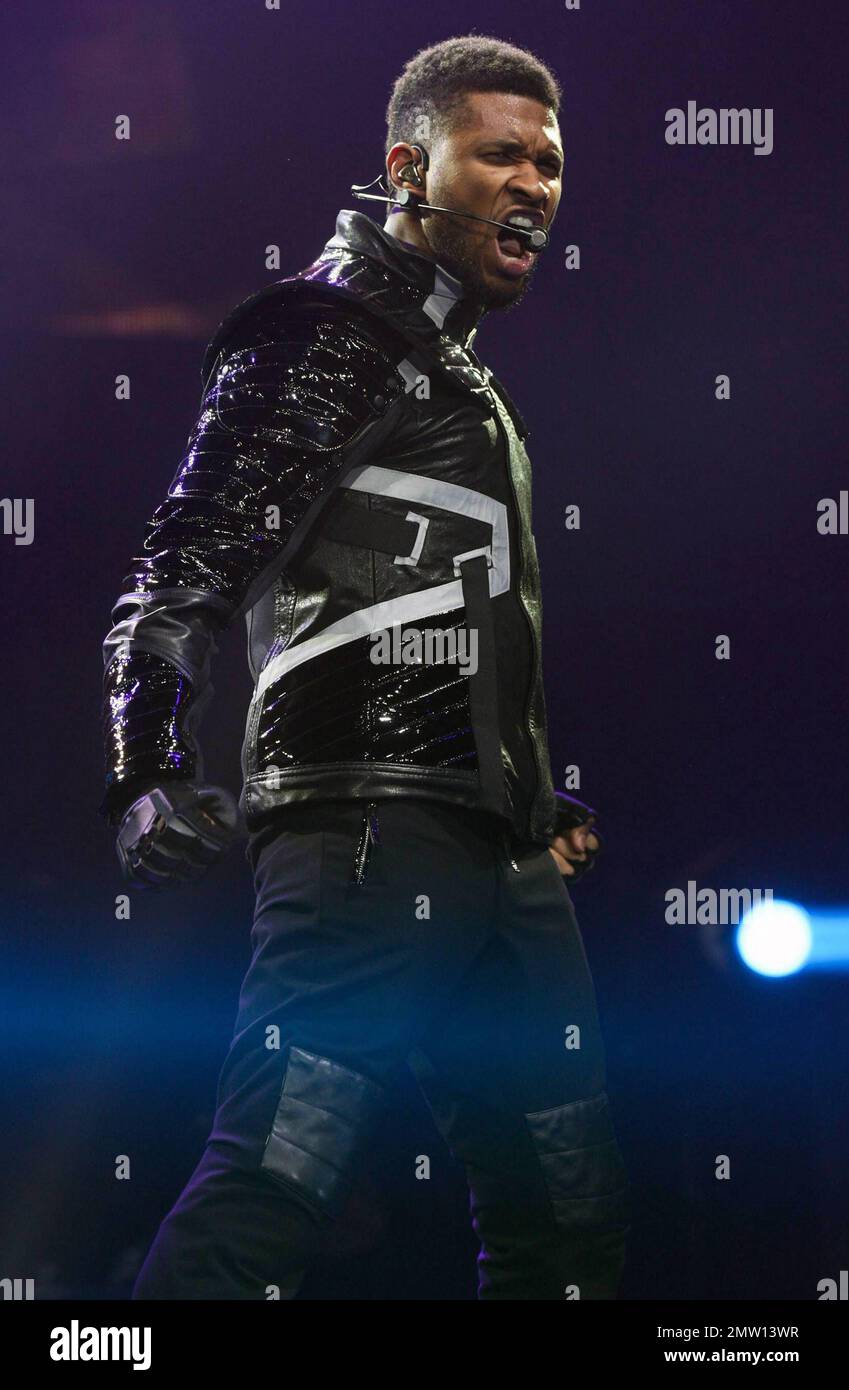 Usher performs live in concert at the O2 Arena in London, UK. 2/2/11
