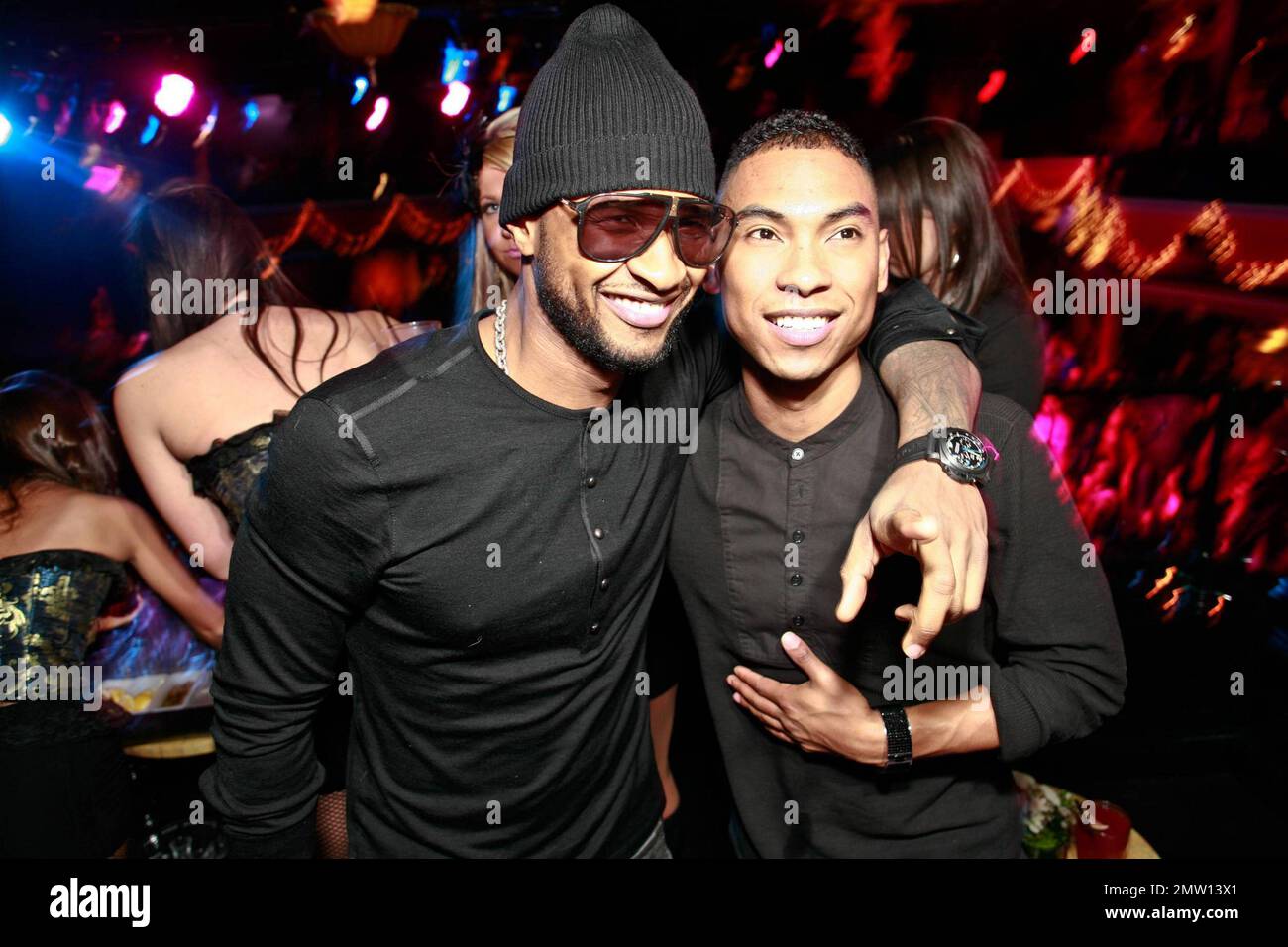 R&B musician Usher (aka Usher Raymond IV) attends the official OMG