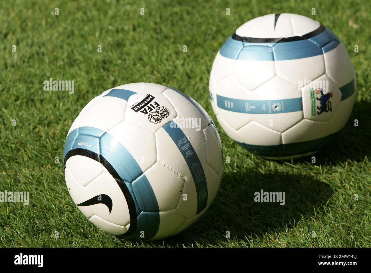 2004 season premier league Fifa Nike ball. Stock Photo