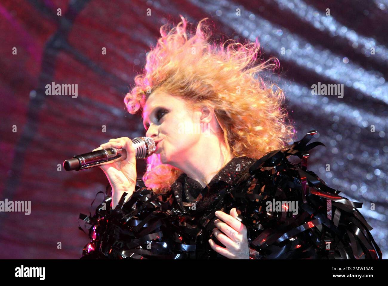 Goldfrapp perform live on day two of the V Festival. Essex, UK. 8/22/10. Stock Photo
