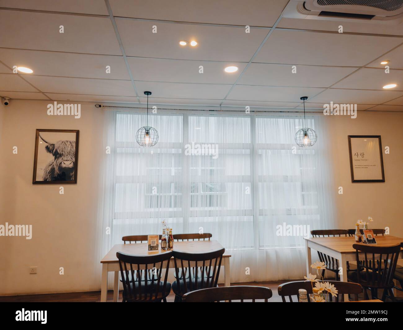 Kajang, Malaysia June 14, 2022 Interior of the Koffie Lake cafe, a