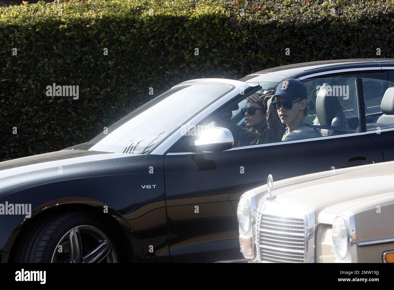 Vanessa Hudgens and boyfriend Austin Butler, who rang in the new year in  Miami last week, were seen leaving Comme Ca Restaurant in West Hollywood  after having lunch. The "High School Musical"