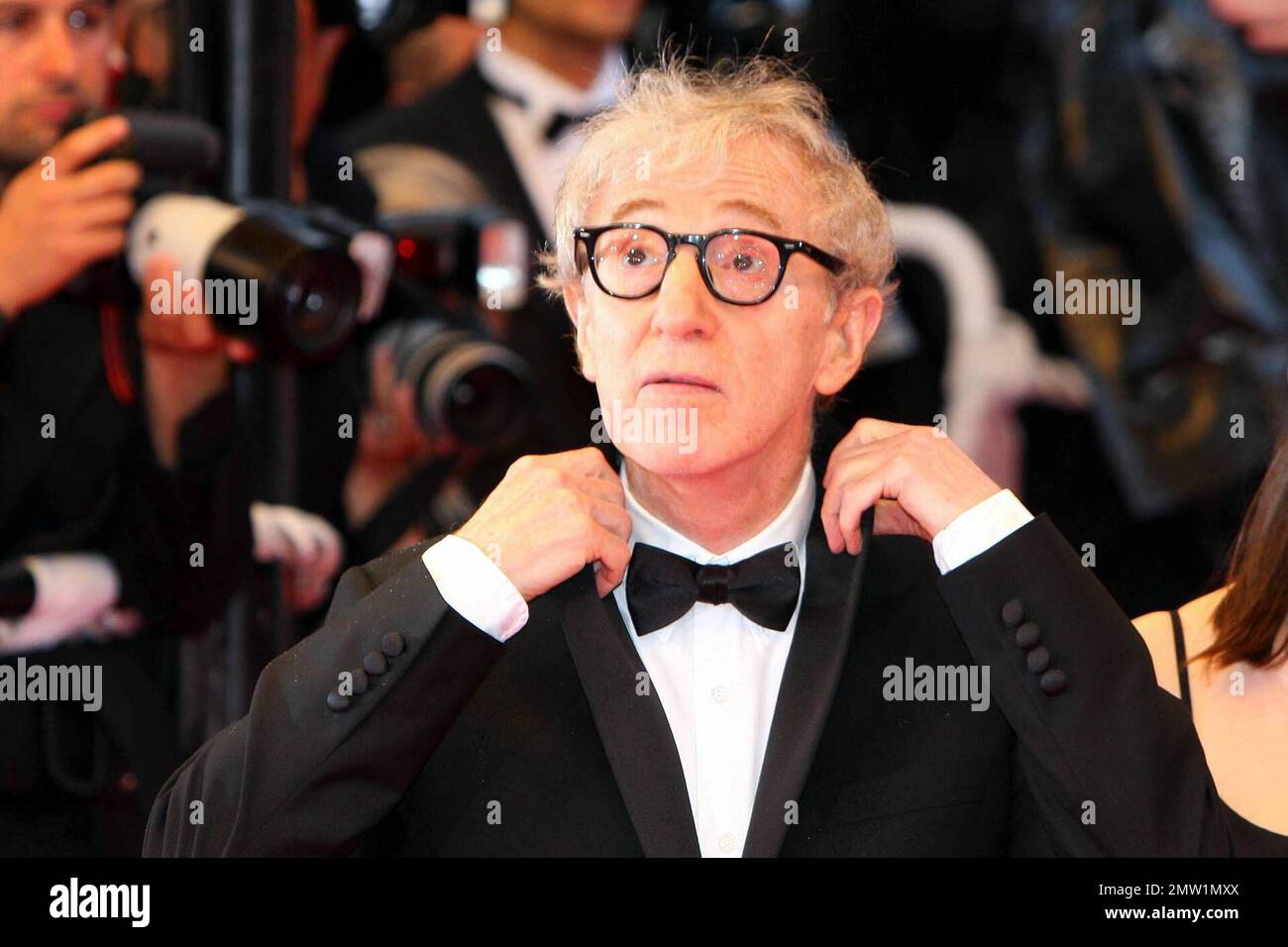 Woody Allen attends the premiere of "Vicky Cristina Barcelona" at the Cannes Film Festival