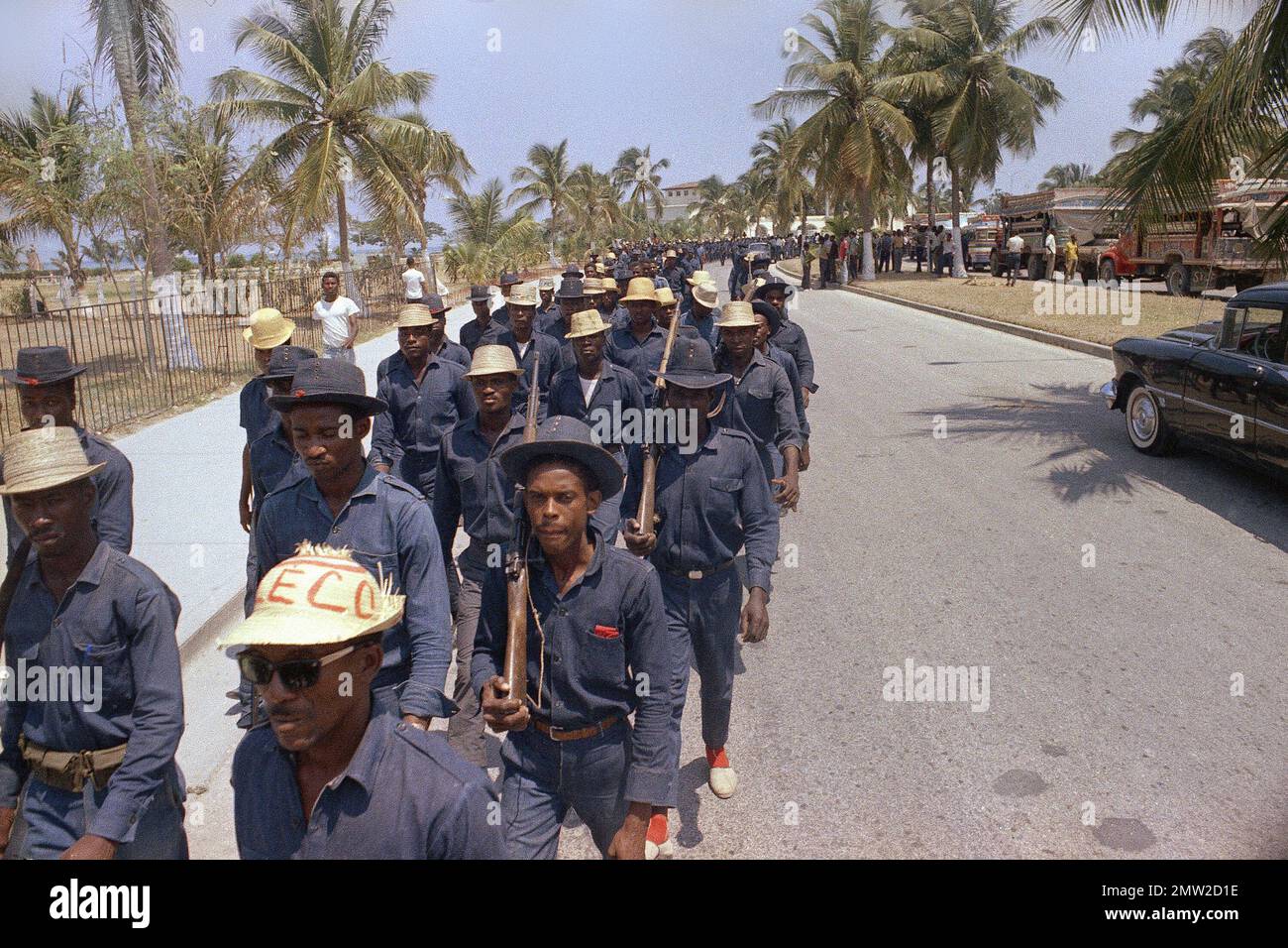 FILE - In this April 27, 1970 file photo, Tonton Macoutes march in ...