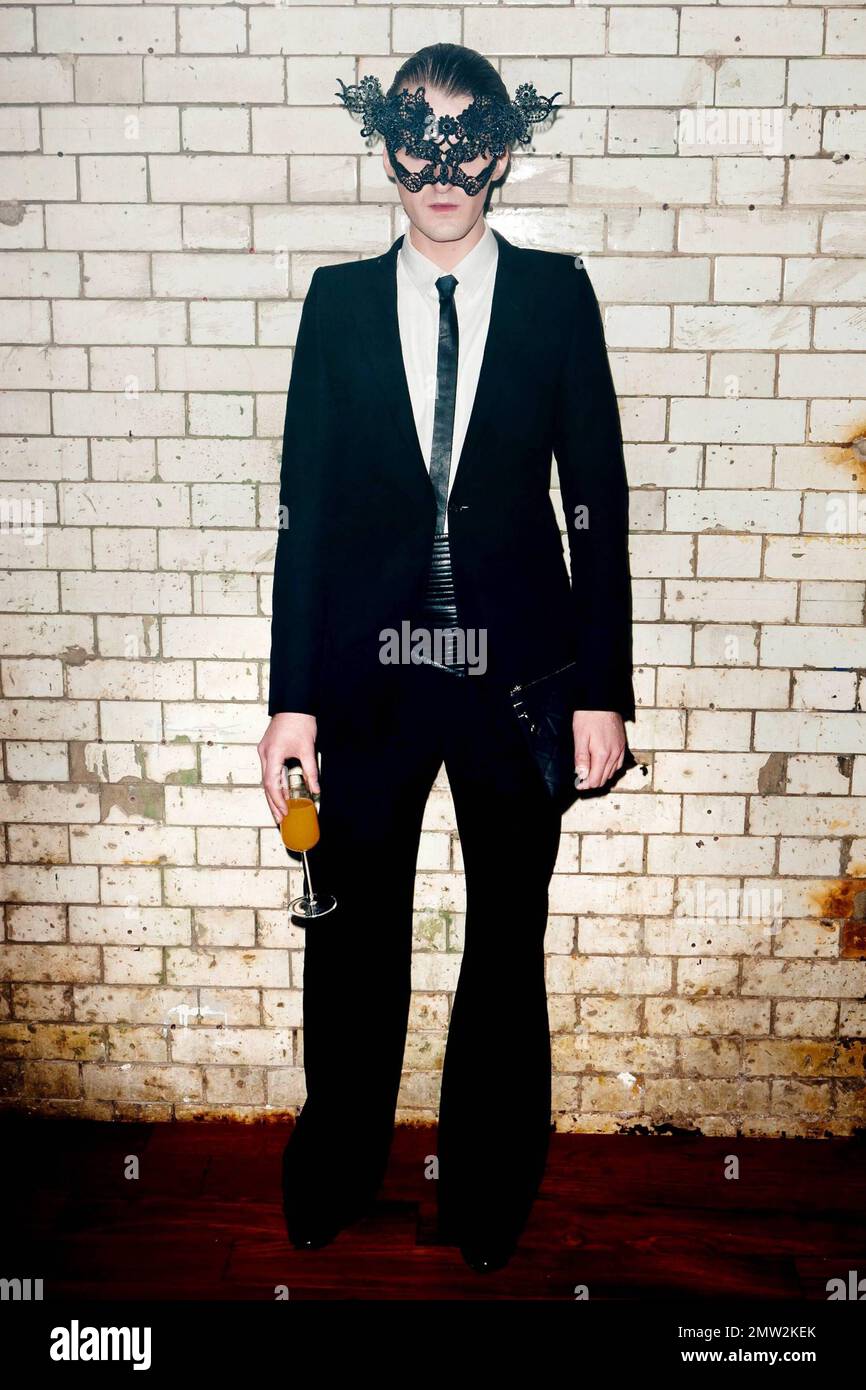 Designer Gareth Pugh attends the Wapping Project Masquerade Ball held at the The Wapping Project arts centre, formally a hydraulic power station built in 1890. Wrapping, London, UK. 11/06/10. Stock Photo