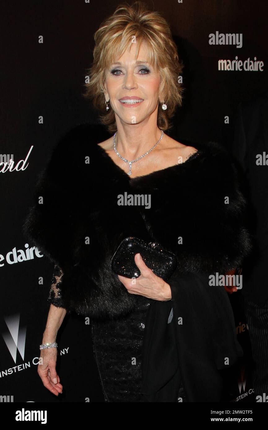 Jane Fonda at the Weinstein Company 2012 Golden Globes After Party held at  the Beverly Hilton Hotel. Los Angeles, CA. 15th of January 2012 Stock Photo  - Alamy