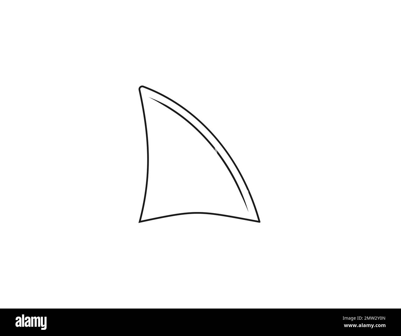 Shark fin line icon. Vector illustration Stock Vector Image & Art Alamy
