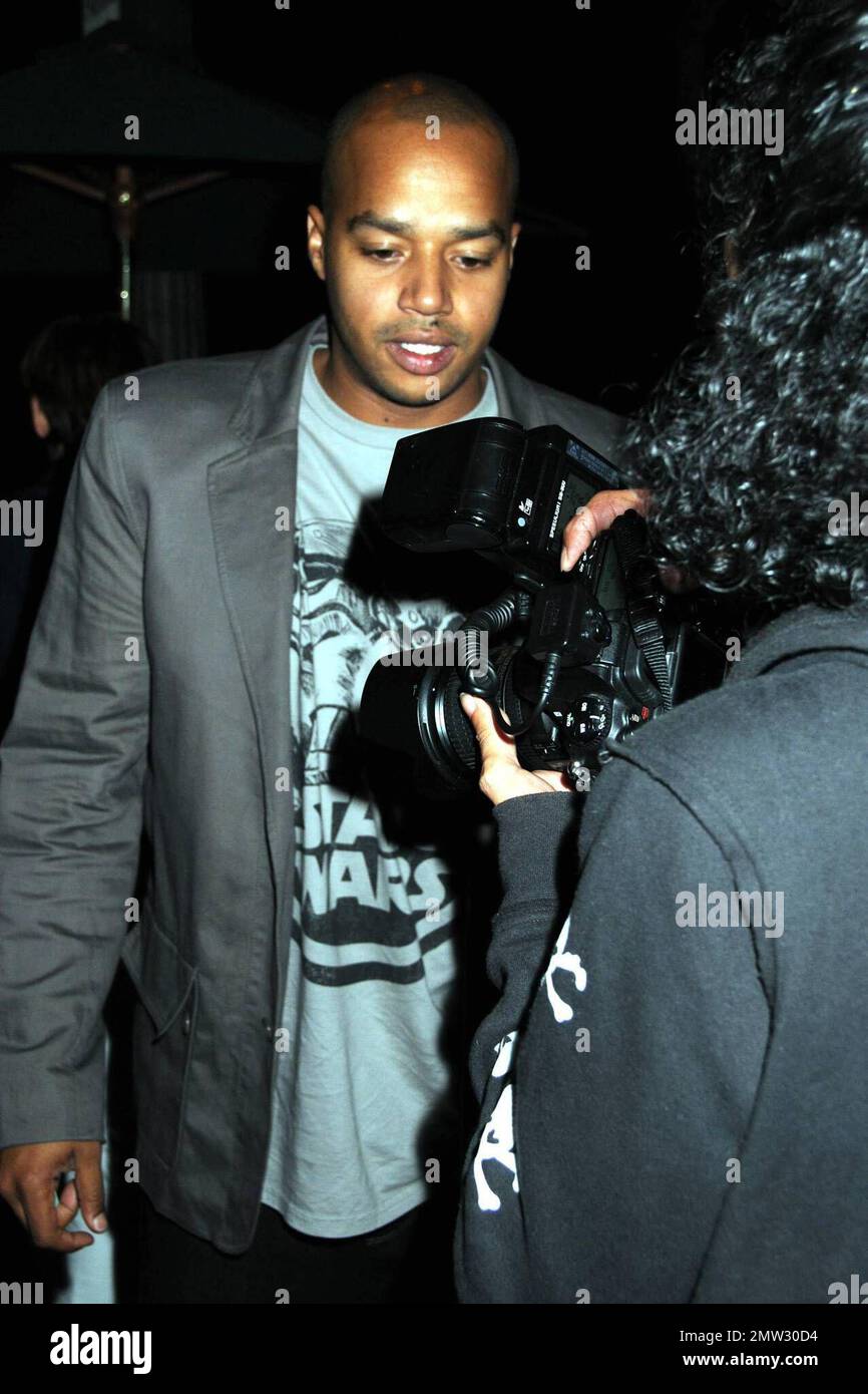 Donald Faison leaves Beso after attending the Whaleman Foundation
