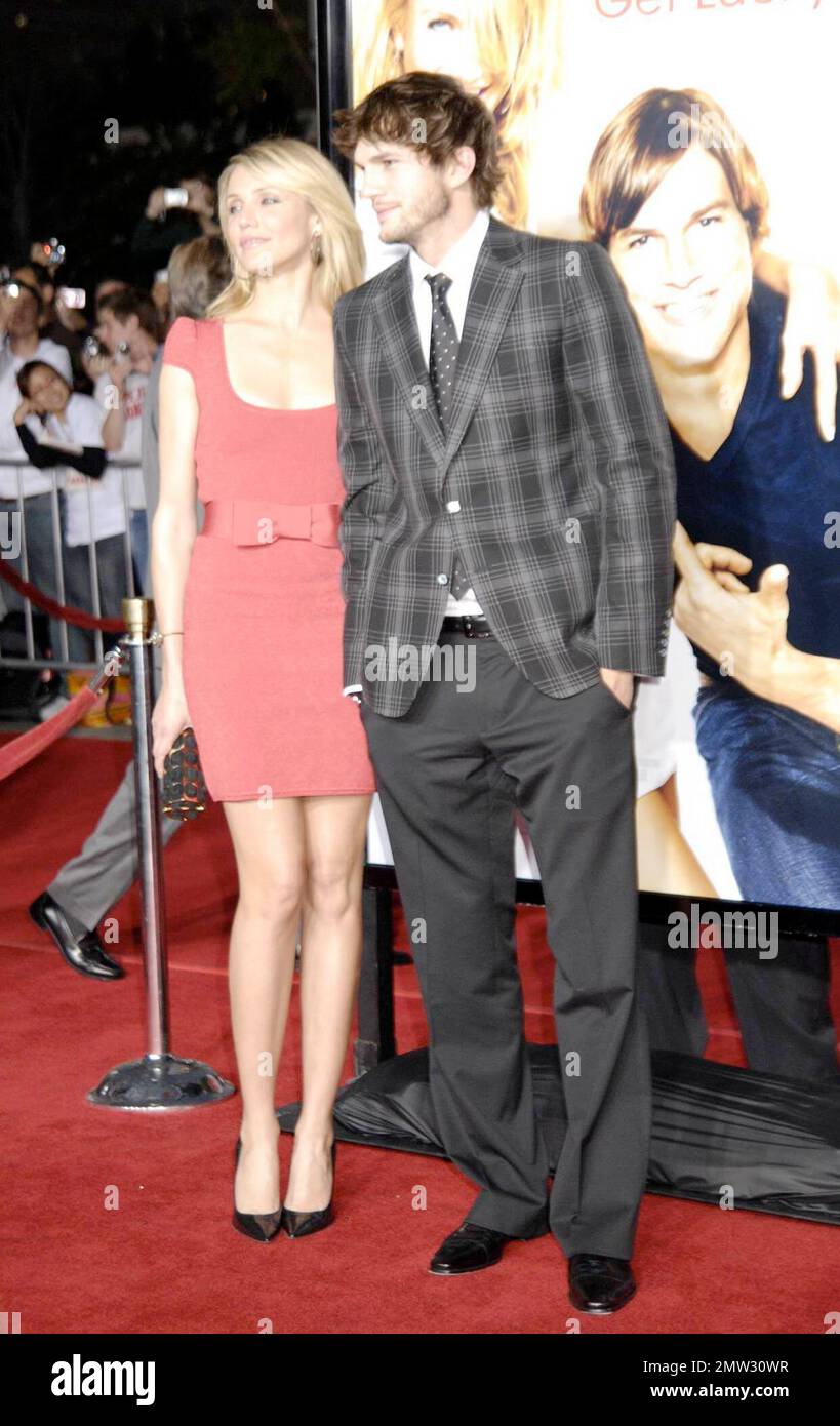 Ashton Kutcher and Cameron Diaz arrive at the world premiere of their