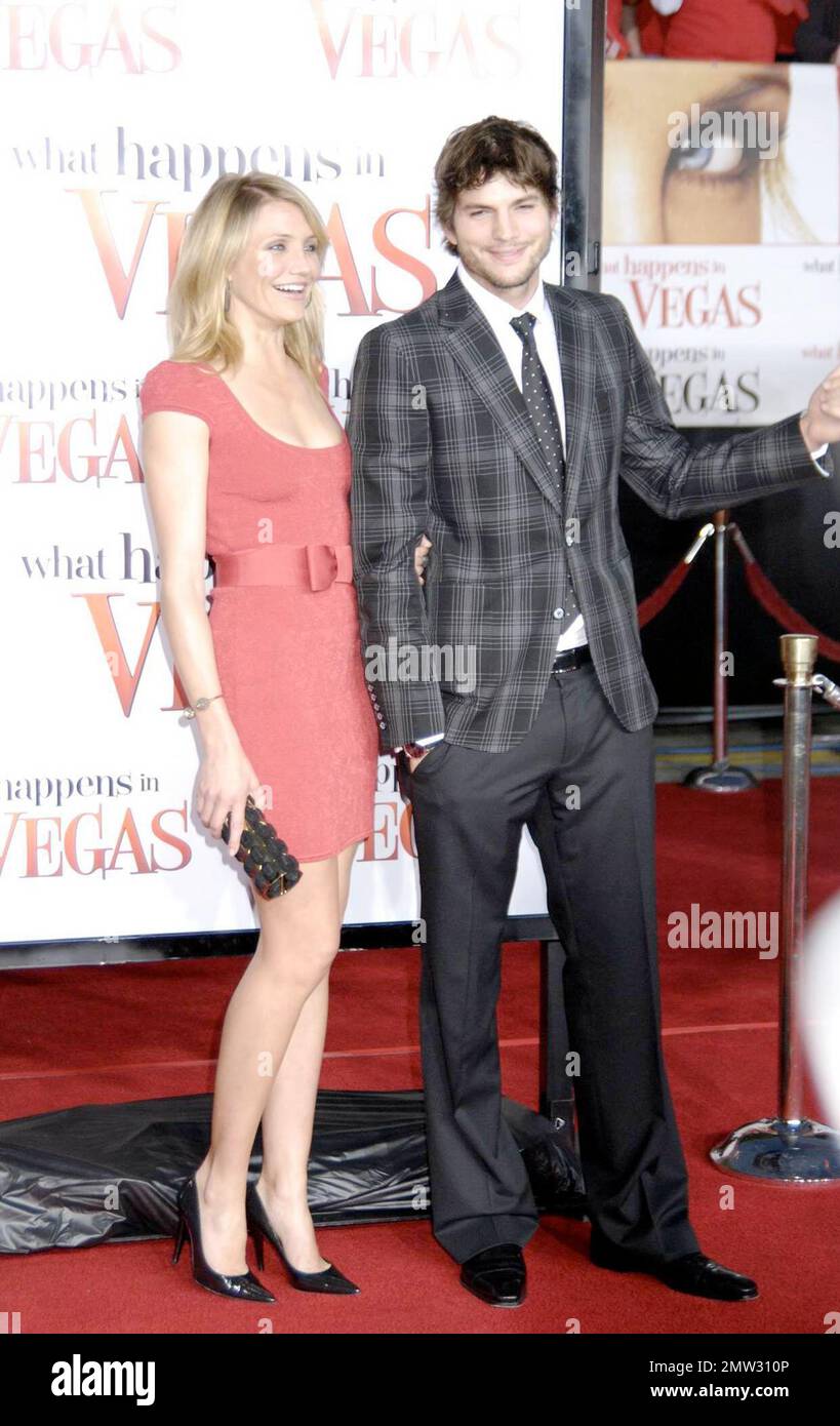 Ashton Kutcher and Cameron Diaz arrive at the world premiere of their