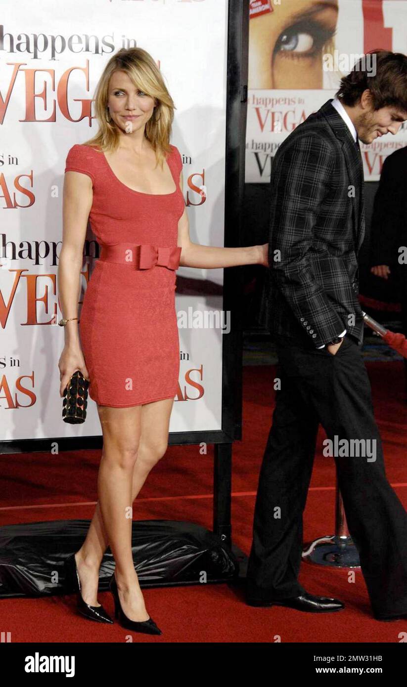Ashton Kutcher and Cameron Diaz arrive at the world premiere of their