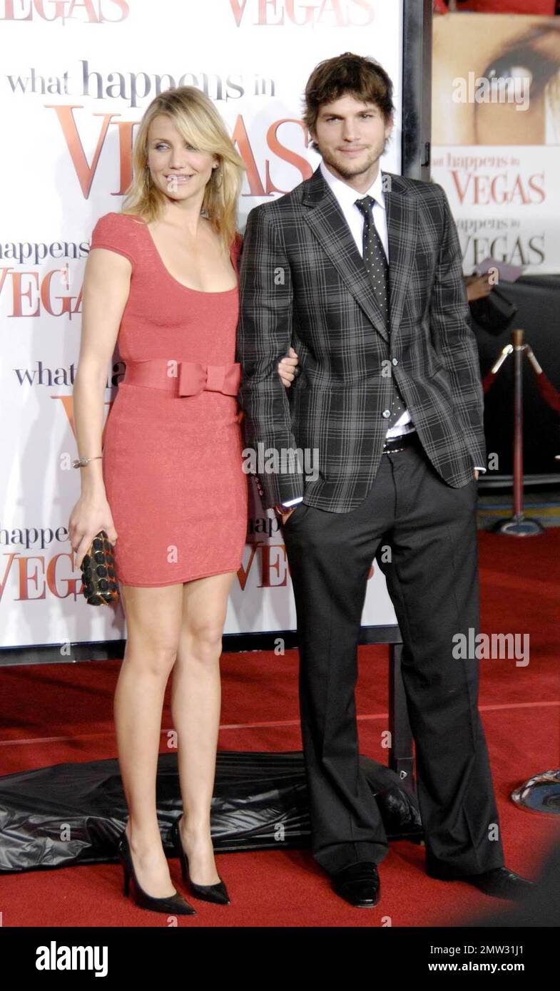 Ashton Kutcher and Cameron Diaz arrive at the world premiere of their