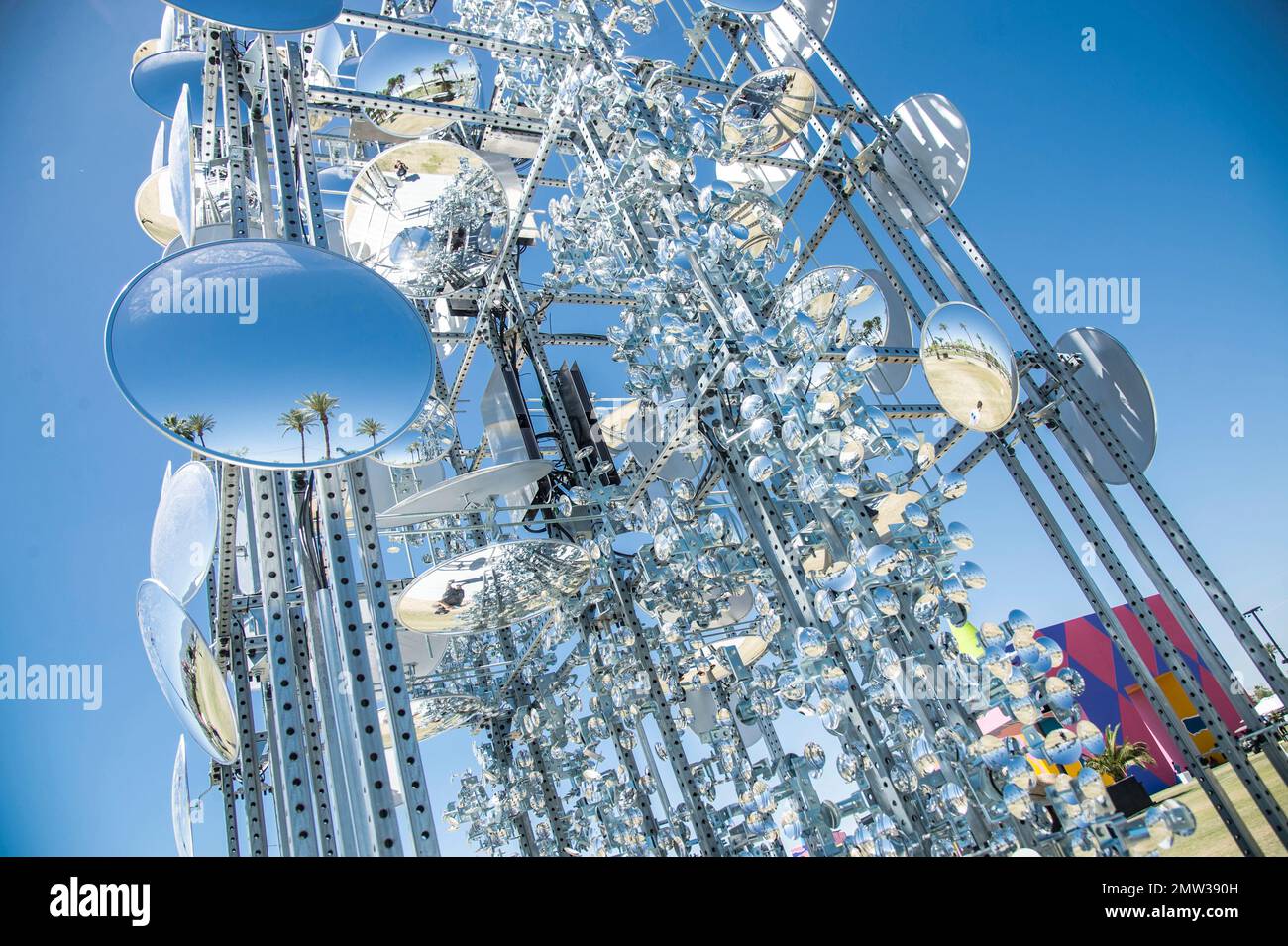 The Lamp Beside the Golden Door art by Gustavo Prado seen at Coachella