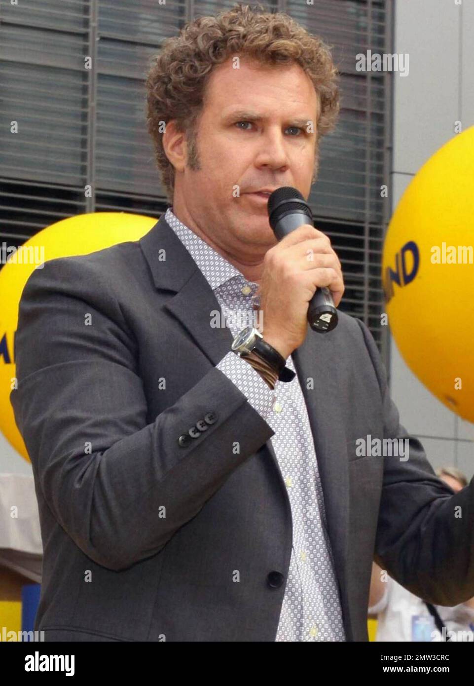 Comedic actor, writer and producer Will Ferrell raises the promotional ...