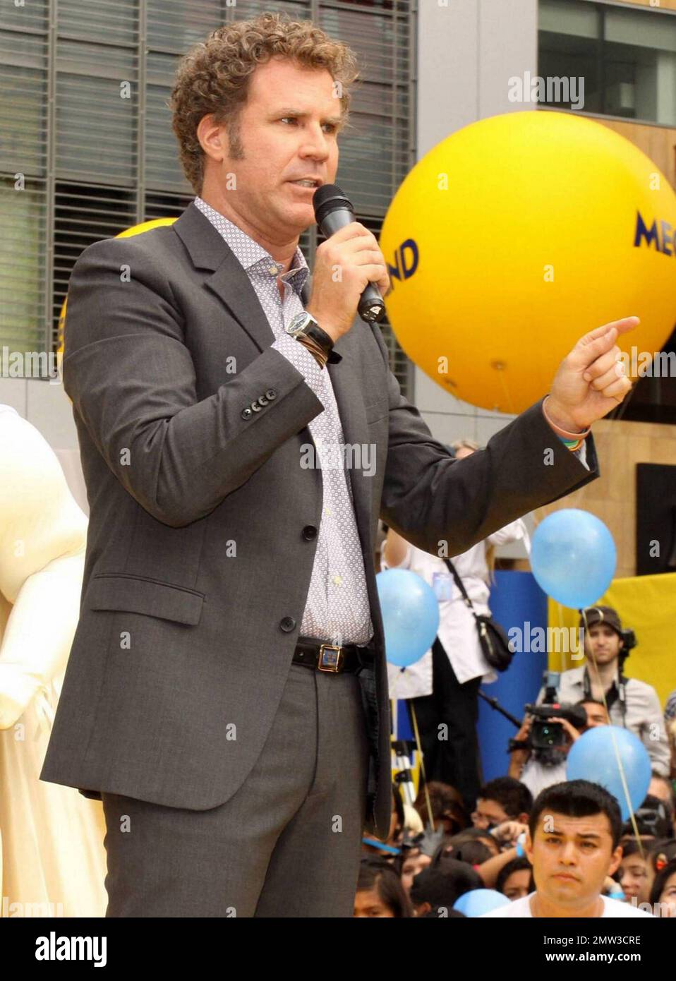 Comedic actor, writer and producer Will Ferrell raises the promotional ...