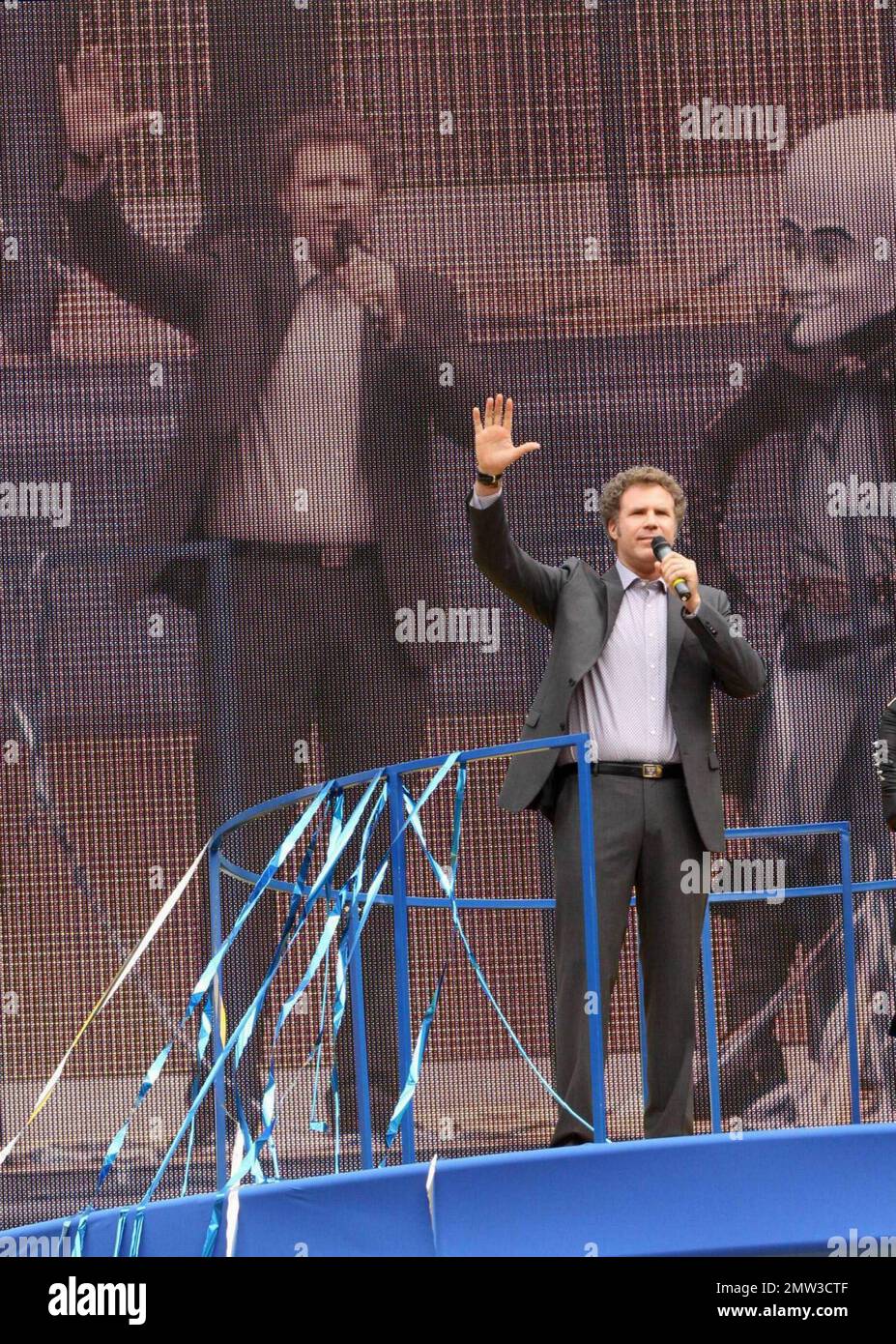 Comedic actor, writer and producer Will Ferrell raises the promotional ...