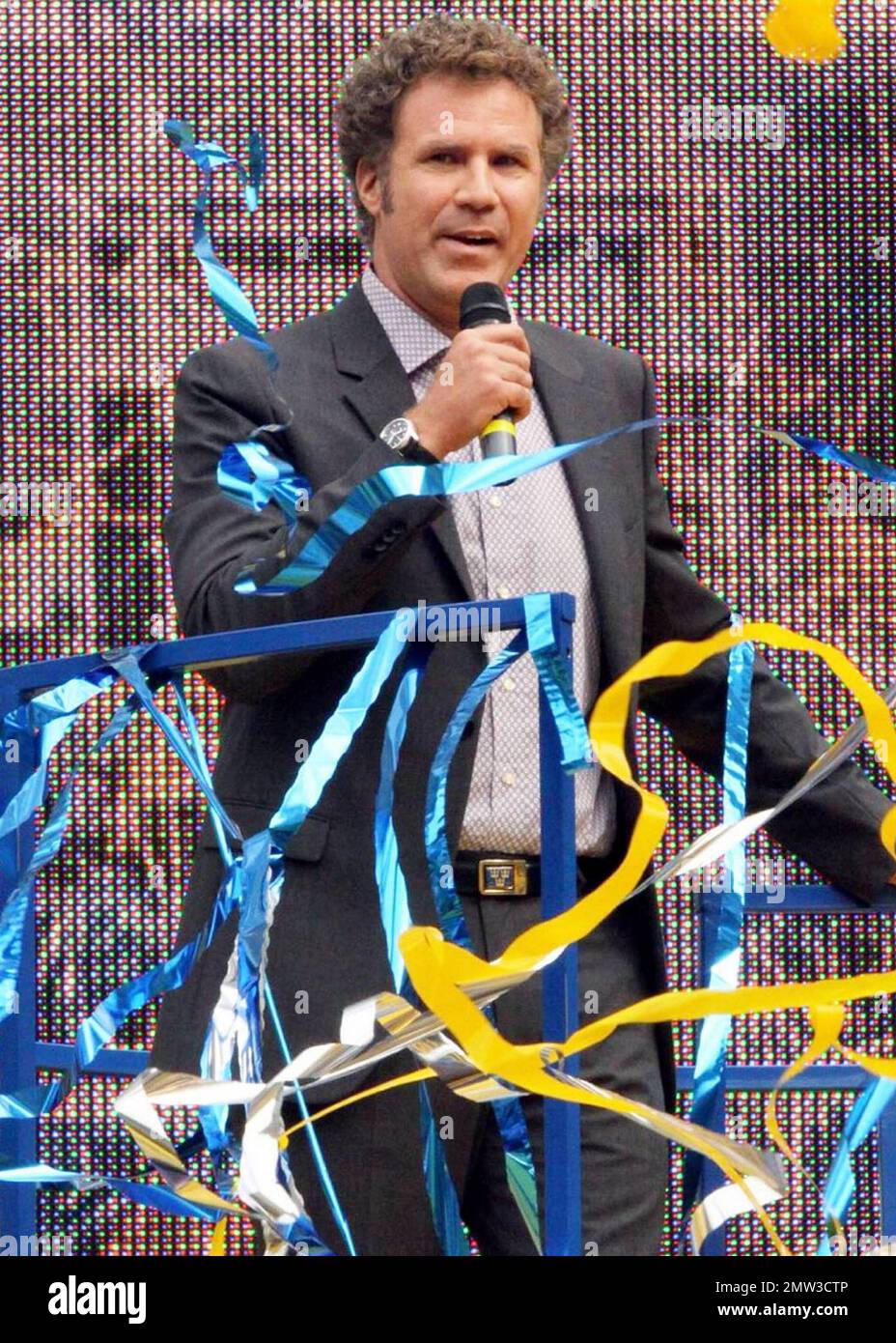 Comedic actor, writer and producer Will Ferrell raises the promotional ...