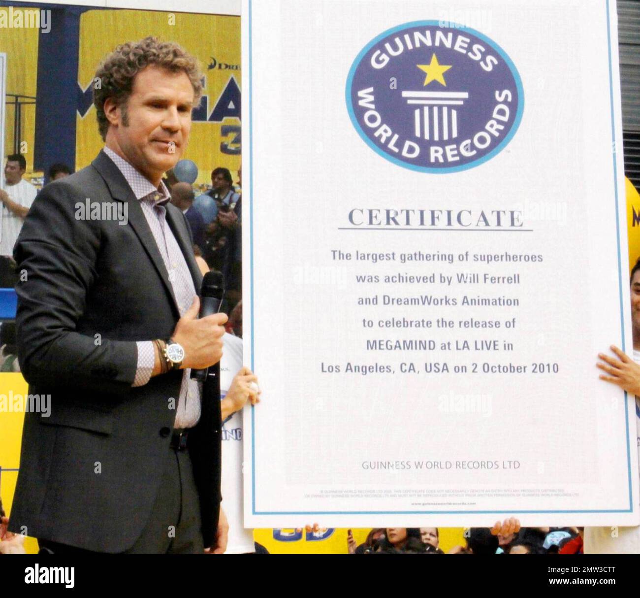 Comedic actor, writer and producer Will Ferrell raises the promotional ...