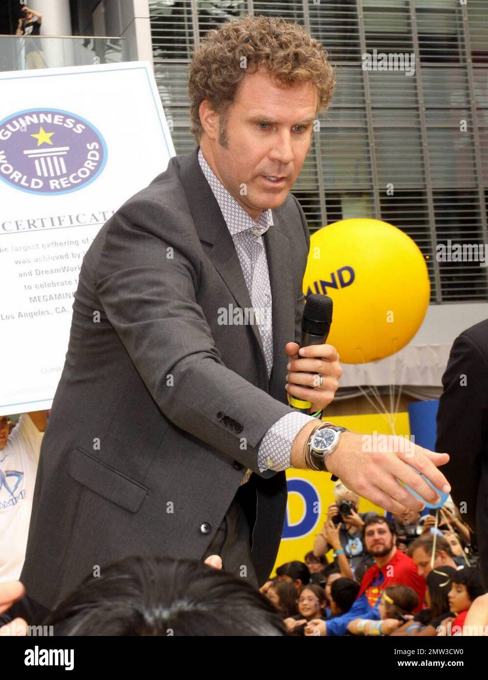 Comedic actor, writer and producer Will Ferrell raises the promotional ...