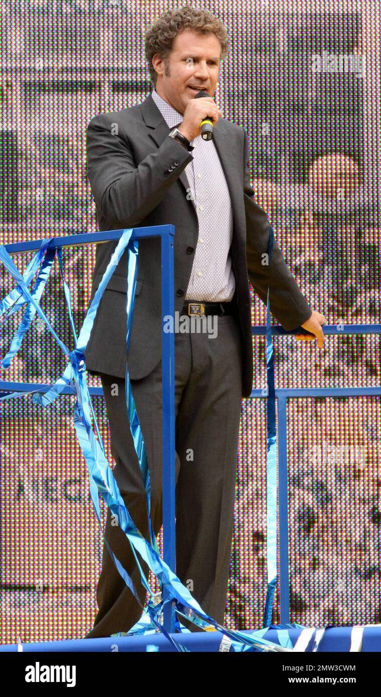 Comedic actor, writer and producer Will Ferrell raises the promotional ...