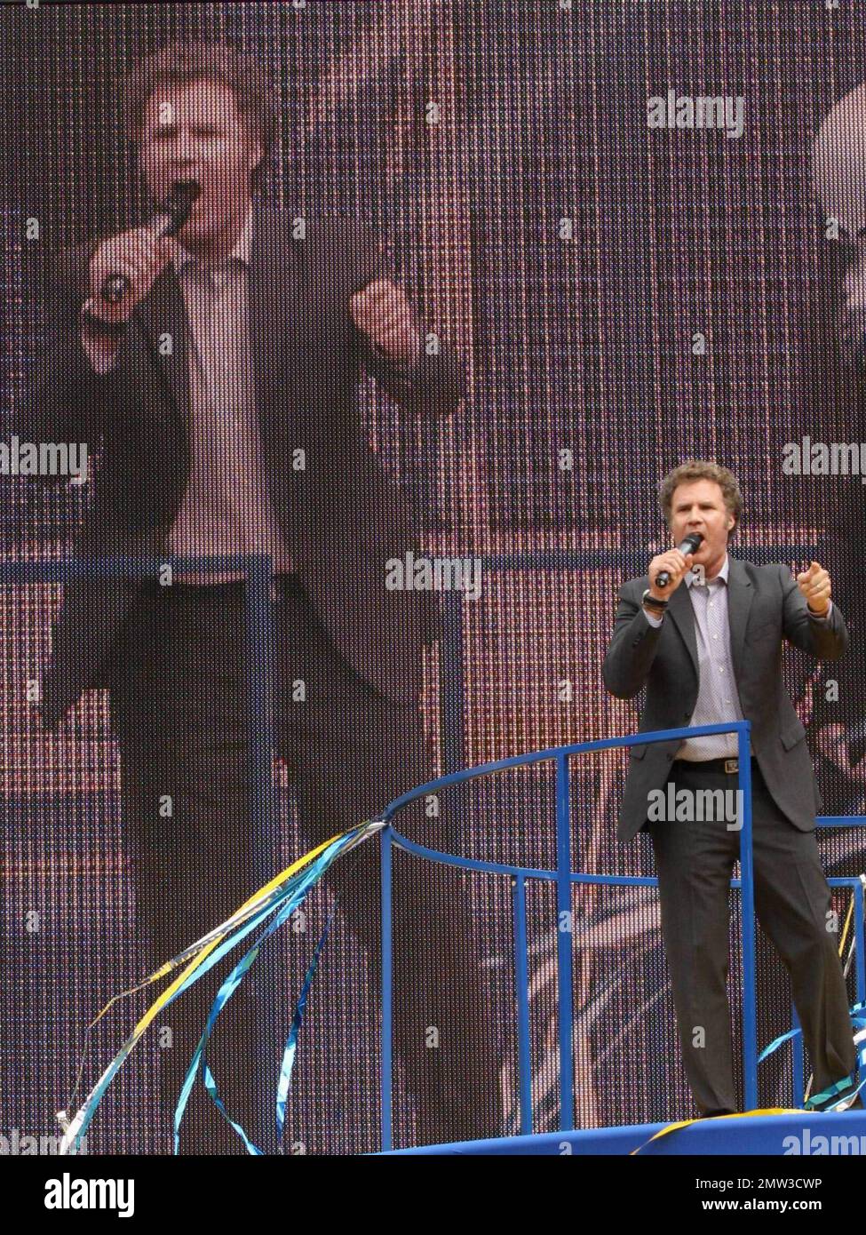 Comedic actor, writer and producer Will Ferrell raises the promotional ...