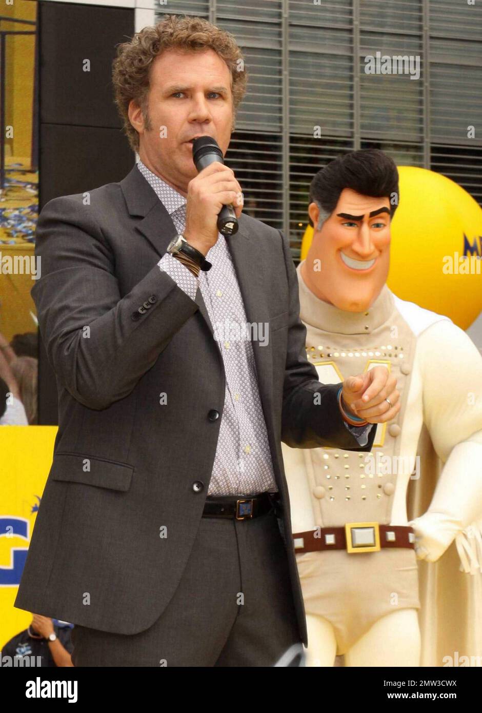 Comedic actor, writer and producer Will Ferrell raises the promotional ...