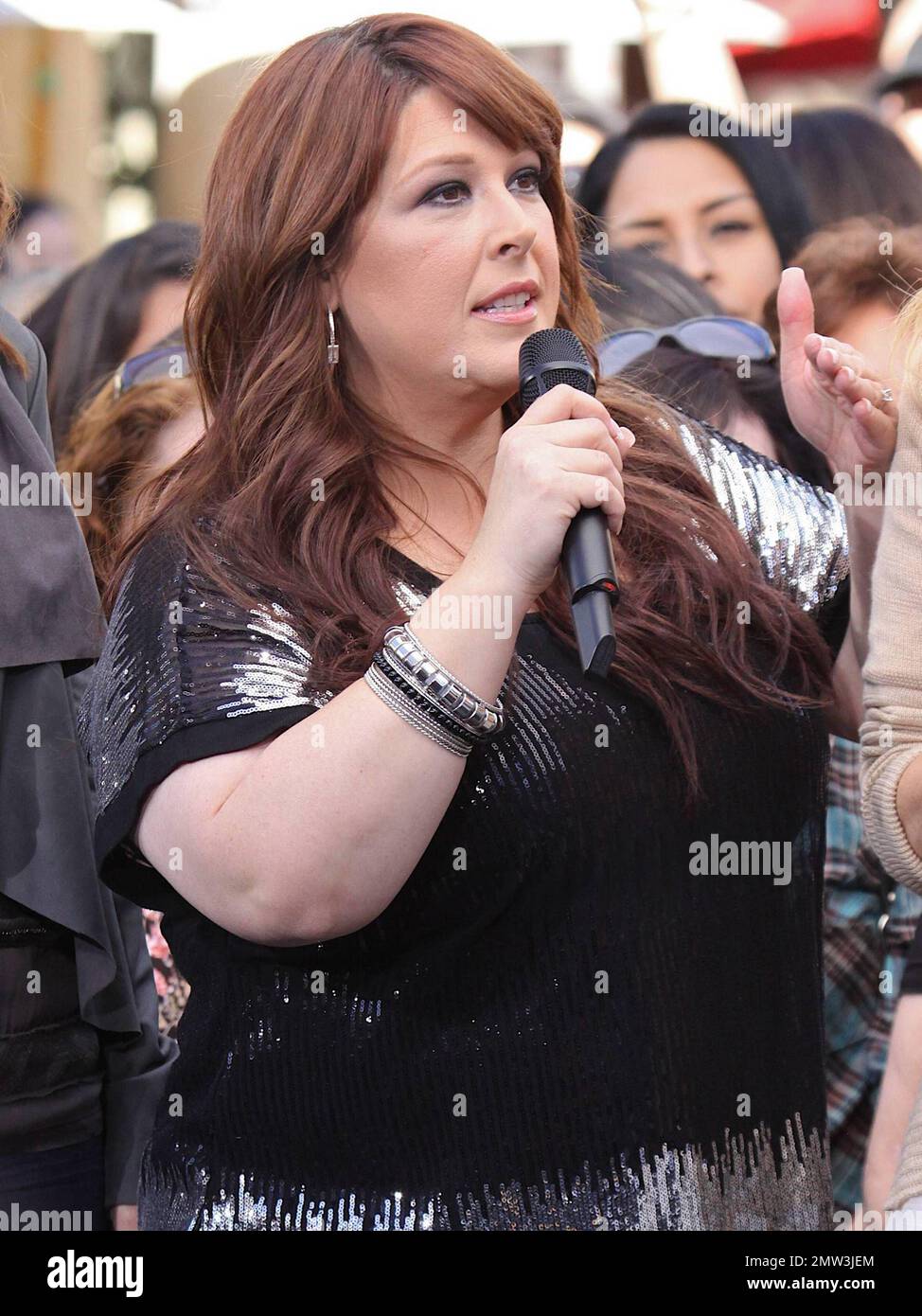 Carnie Wilson at the Grove to perform with her group Wilson Phillips.  The Grammy Award nominated group recently released their fourth studio album Christmas in Harmony. Los Angeles, CA. 11/09/10. Stock Photo