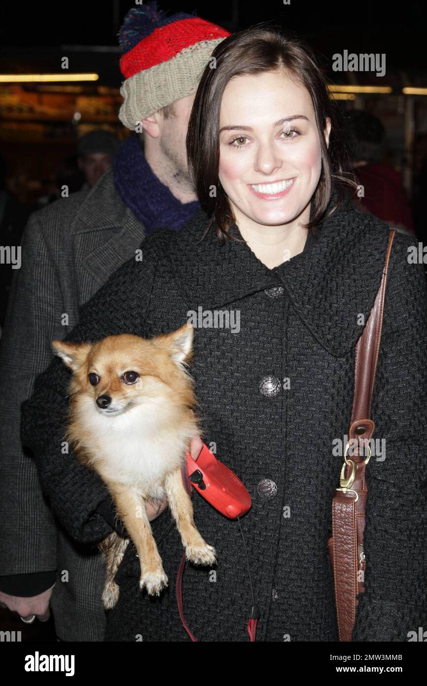 Loui Batley and pooch at the VIP Launch of Hyde Park's Winter ...