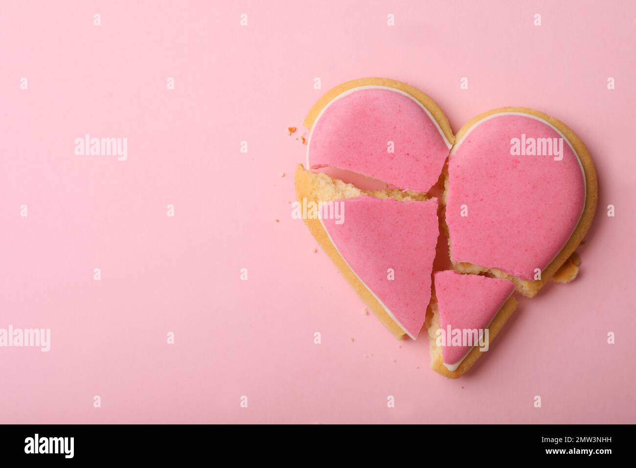 Many Small Wooden Hearts Flying To The Sides Shattered Feelings Broken Love  Love Concept On Pink Paper Background With Copy Space Stock Photo -  Download Image Now - iStock