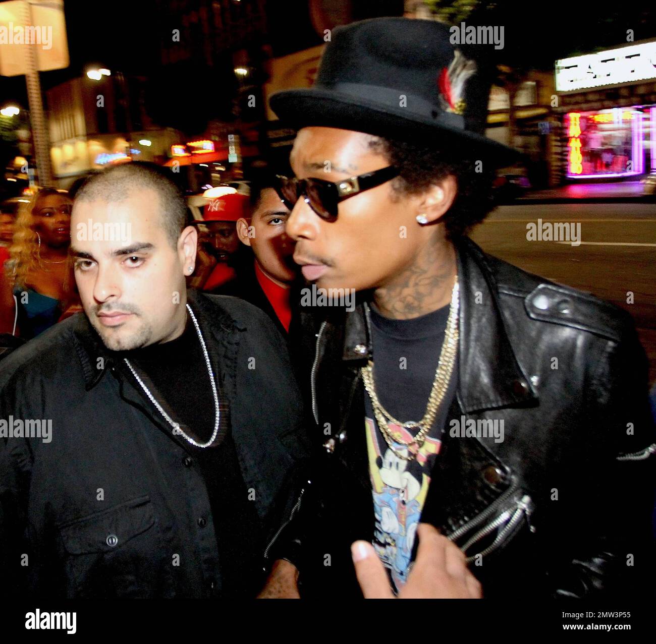 Wiz Khalifa was spotted arriving at Supperclub in Hollywood, CA. 4th September 2012. Stock Photo