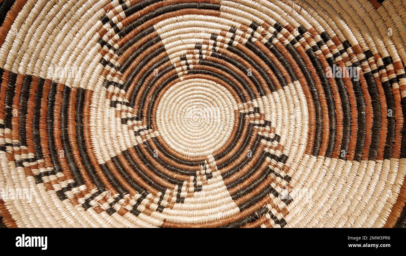 Mexican Seri Indian Corita Basket Torote Fibers w Donkeys main image 1