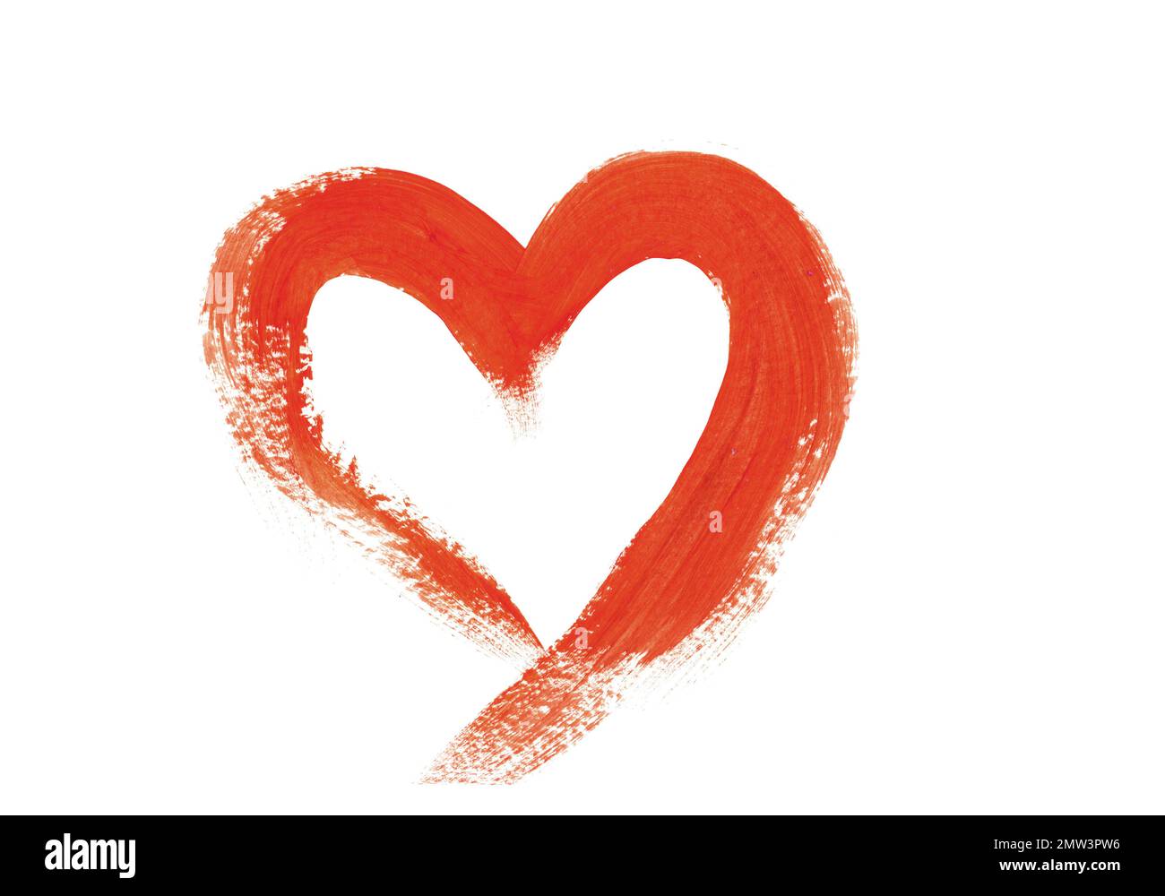 Hand drawn red gouache hi-res stock photography and images - Alamy