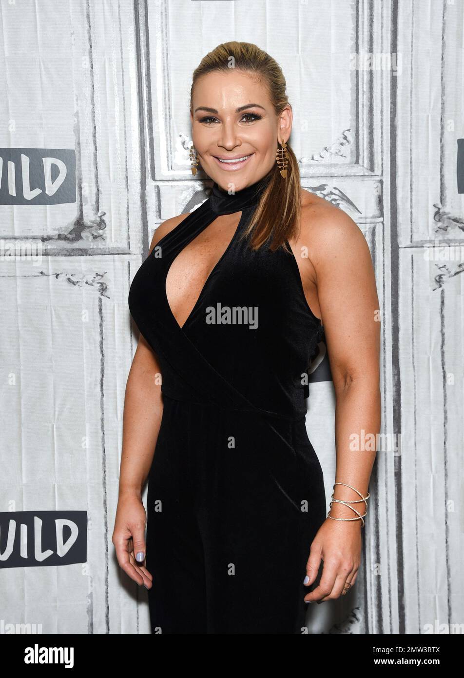 WWE wrestler Natalya “Nattie” Neidhart participates in the BUILD